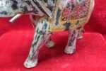 Elephant Figure Wooden Carved New Painted Hand Home Decor - Image 3