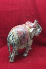 Elephant Figure Wooden Carved New Painted Hand Home Decor - Image 5