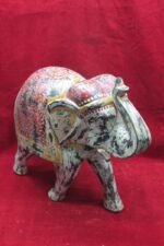 Elephant Figure Wooden Carved New Painted Hand Home Decor - Image 6