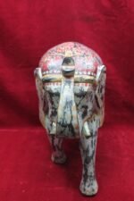 Elephant Figure Wooden Carved New Painted Hand Home Decor - Image 7
