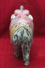 Elephant Figure Wooden Carved New Painted Hand Home Decor - Image 8