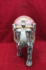Elephant Figure New Painted Wooden Hand Carved Home Decor - Image 6