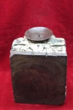 Vintage Wood Hand Carved Candle Stand Home Decor Tableware Candle Holder - Image 4