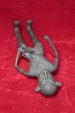 Brass Statue Tribal Male Old Vintage Rare Home Decor Collectible Figure - Image 7