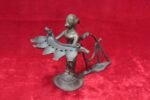Brass Statue Deep Lady Old Vintage Rare Home Decor Collectible - Image 2