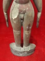 Wooden Doll Female Figure Antique Old Vintage Rare Carved Home Decor - Image 3