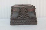 Hand carved Old Wooden Vintage Antique Panel Candle Holder Stand Tableware
