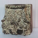 Hand carved Old Wooden Vintage Antique Panel Candle Holder Stand Tableware