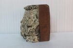 Hand carved Old Wooden Vintage Antique Panel Candle Holder Stand Tableware - Image 3