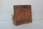 Hand carved Old Wooden Vintage Antique Panel Candle Holder Stand Tableware - Image 4