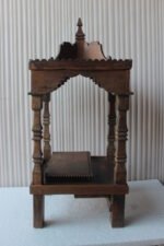 Old Vintage Hand Made Wooden Temple Mandir Home Temple Decor Pooja Ghar - Image 4