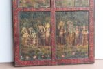 Krishna Leela Painting on Wood Board | Vintage Hand Painted Panel - Image 3