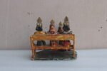 Old Handmade Wooden Ram Darbar Figurines Rustic Temple Decor Collectible - Image 4