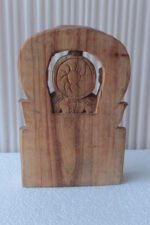New Wooden Hand Carved Indian Goddess Laxmi Figure Rustic Style Home Decor - Image 5