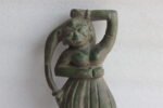 Old Vintage Hand Carved Wooden Dancing Lady Statue Indian Decorative - Image 2