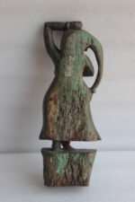 Old Vintage Hand Carved Wooden Dancing Lady Statue Indian Decorative - Image 5