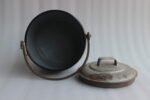 Old Vintage Black Iron Enamel Pot With Lid Judge Ware Kitchen Collectible - Image 3