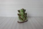 Leaf-Inspired Ceramic Ganesh Ji Idol – Green Porcelain Hindu God Statue, Home Decor - Image 3
