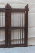 Wooden painted teak dog gate/ Garden gate/ small iron grill door - Image 6