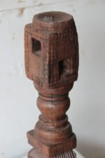 Hand Carved decorative Wooden Candlestick Holder - Image 2
