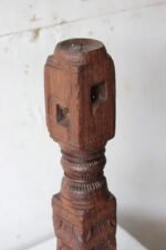 Decorative Candlestick Holder, Rustic Wood Candle stand - Image 2