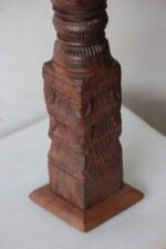Decorative Candlestick Holder, Rustic Wood Candle stand - Image 3