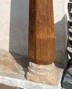 92.5″ Large Indian Old Jack Wood Chettinad Pillars | Wooden Traditional Columns Set of 4 - Image 11