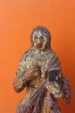 Wooden Church Mary Figure Old Vintage Antique Rare Home Decor Collectible - Image 2