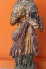 Wooden Church Mary Figure Old Vintage Antique Rare Home Decor Collectible - Image 3