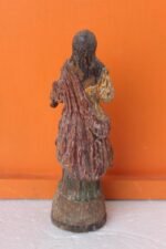 Wooden Church Mary Figure Old Vintage Antique Rare Home Decor Collectible - Image 5
