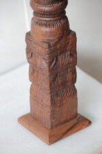 Vintage wooden Indian candleholders - Image 3