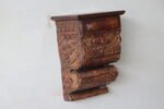 Handcrafted Vintage Wooden Wall Hanging Shelf - Image 2