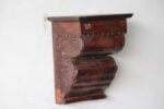 Handcrafted Vintage Wooden Wall Hanging Shelf - Image 2