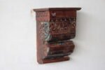 Handcrafted Vintage Wooden Wall Hanging Shelf - Image 2