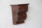 Handcrafted Vintage Wooden Wall Hanging Shelf - Image 2