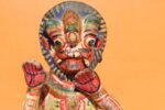 Old Vintage Wooden Yali Carved Lion Figure - Image 5