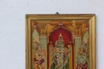 Photo Frame Old Vintage Ravi Varma Print Vishnu Garuda Hanuman Golden - Image 2