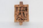 Wooden Lady Panel Carved Old Vintage Indian Rare Home Decor Collectible
