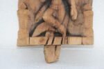 Wooden Lady Panel Carved Old Vintage Indian Rare Home Decor Collectible - Image 4