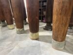 9.3 feet Indian Jack Wood Chettinad Pillars (Columns) Set of 4 - Image 7