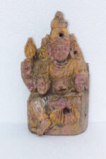Wooden Panel Laxmi 1900s Old Vintage Antique Rare Home Decor Collectible - Image 5