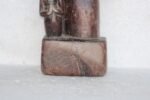 Wooden Panel Lady Child Carved Vintage Antique Indian Home Decor - Image 4