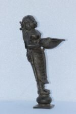 Brass Statue Deep Angel Lady Old Vintage Home Decor Figure Christmas Gifts - Image 6