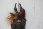 Handmade Wooden Hairy Jhakri Mask - Tribal Wall Hanging - Traditional Collectible Decor - Image 7