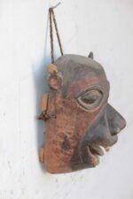 Wooden Monkey Mask 1900s Old Vintage Real Antique Rare Decorative - Image 5