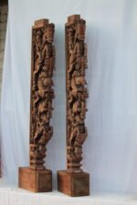 Wooden Newly Crafted Chettinad door Bracket - Image 8