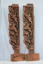 Wooden Newly Crafted Chettinad door Bracket - Image 12