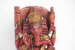 Wooden Ganesha Wall Figure Antique New Art Home Decor Christmas Gifts - Image 2