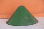 Enamel Green Electric Lamp Shade 1900's Old Vintage Antique Home Decor - Image 2