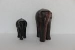 Wooden Elephant Pair Statue New Decorative Figure Home Decor - Image 3